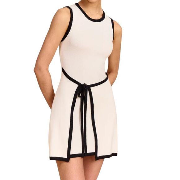 Commense Contrast Trim Wrap Mini Dress – Size XL (US 12) - Picture 5 of 6